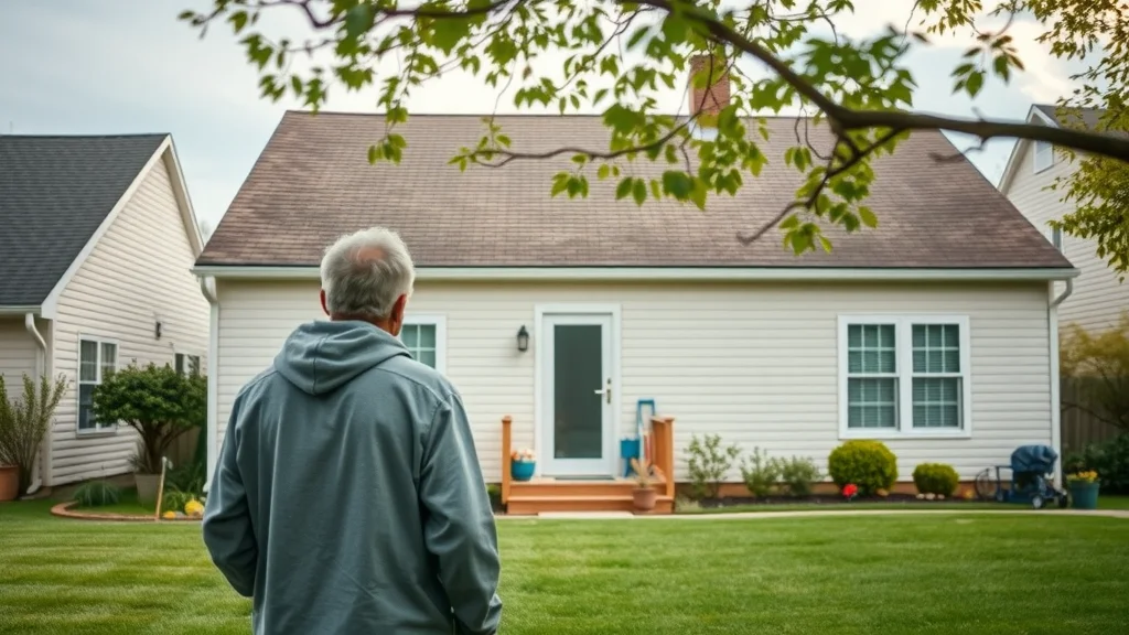 residential home exterior neutral clean roof minor wear difference between roof repair and replacement homeowner observation lush neighborhood