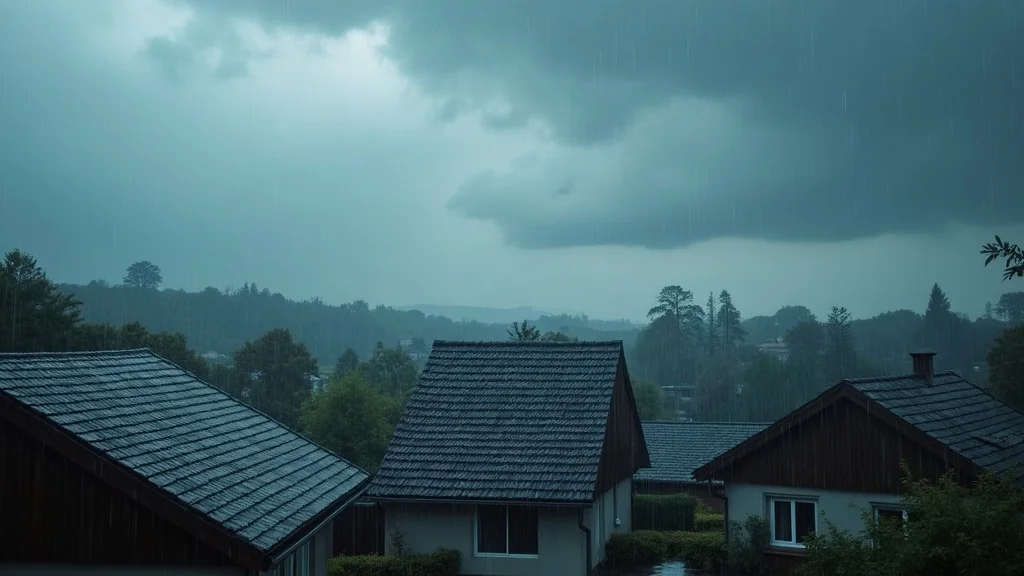 Stormy weather over residential roofs - factors affecting roof replacement cost